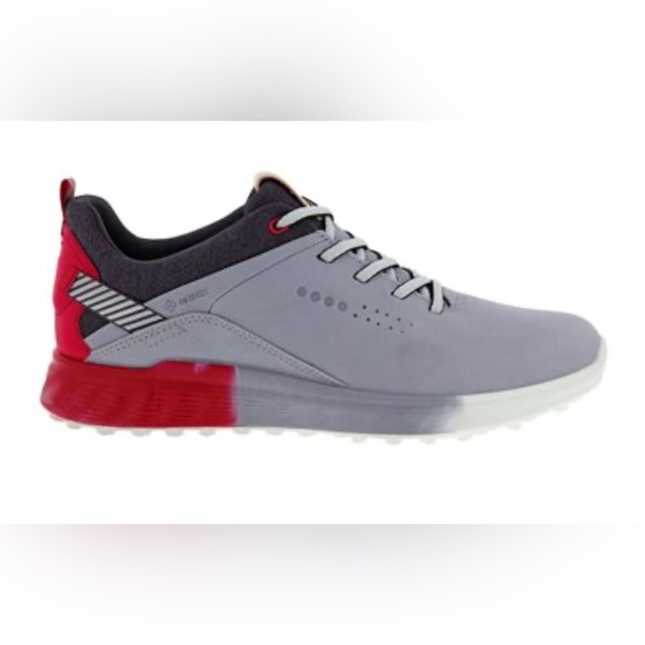 Ecco Women’s S-Three Golf Shoes-Leather/Gore-Tex-Silver Grey/Dahlia-Sz.7-7.5 NIB